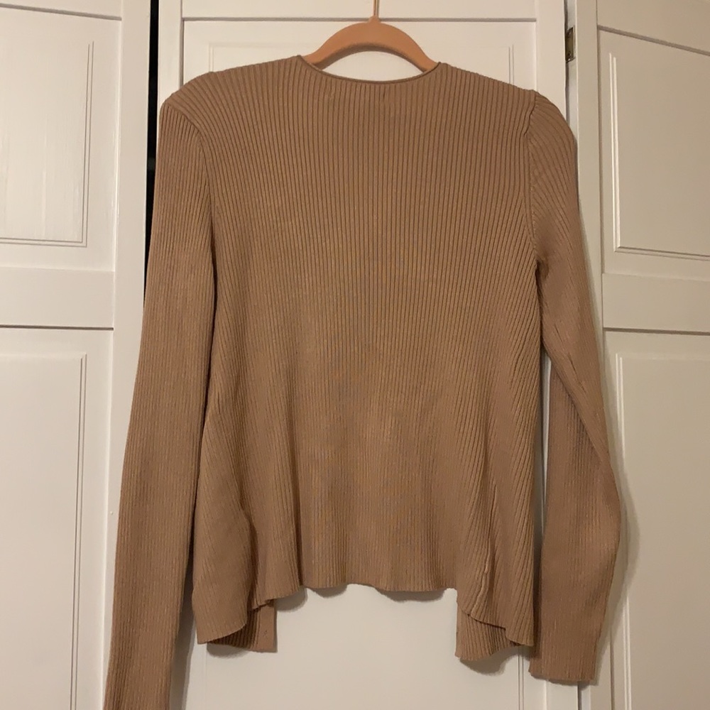 Elizabeth and James camel rubbed cardigan - Picture 5 of 5
